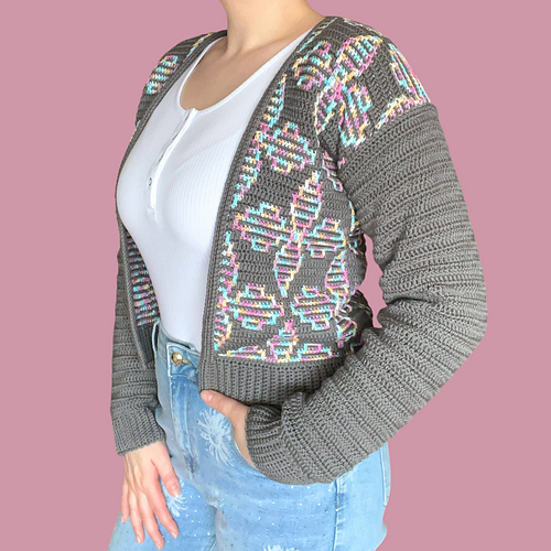 Floral Mosaic Cardigan