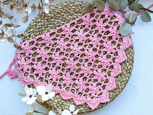 Floral Bandana with Cherry Blossoms