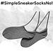 #SimpleSneakerSocksNo1 pattern 