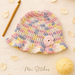 Beanie Mayar (in Pastel) pattern 