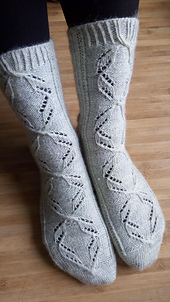 Emma Socks pattern by Sylvie Bourbotte