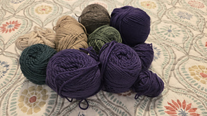 Lot de 7 pelotes de laine à tricoter multicolores de 50 g (couleurs