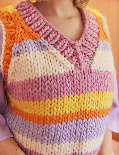 Ravelry: V-Stripy Vest pattern by Jaime Creates