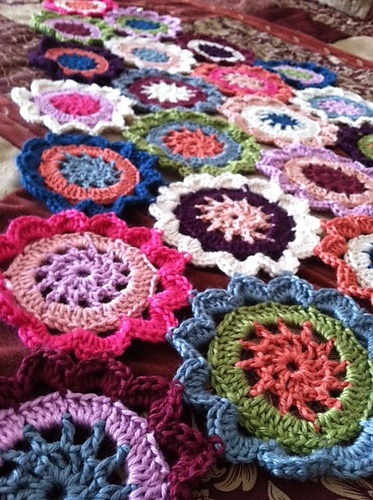 d. Flower Motif Shawl  (花モチーフのショール) 다른 모습 5