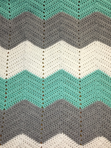 Ravelry: Simple Chevron Blanket pattern by Jamie Storer