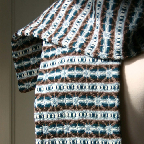 Mens Fair Isle Skjerf - J. Donze