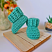 Ridged Cuff Baby Booties pattern 