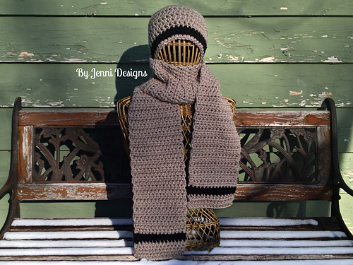 Men's Chunky Stripe Scarf photo 2