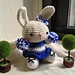 Cheerleader Bunny pattern 