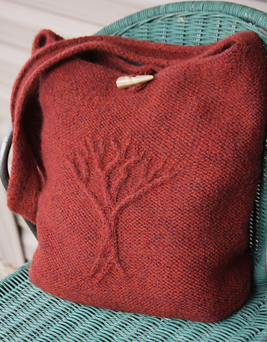 Tree of Life Felted Bag