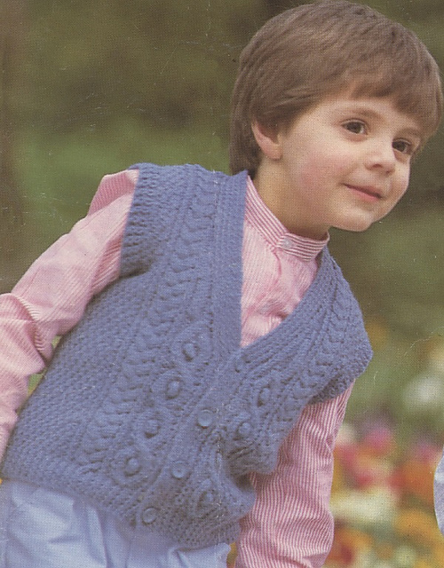 Ravelry Double Knitting Waistcoat pattern by Lyric (Pattern Services) Ltd