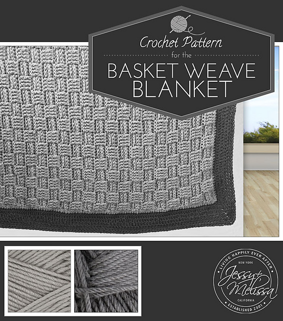 Ravelry Basket Weave Blanket pattern by Jessy Hanley
