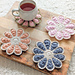 Vintage Flower Coaster pattern 