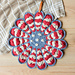 Patriotic Flower Potholder pattern
