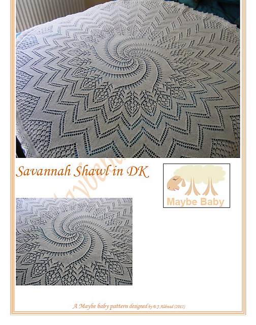 Ravelry: Savannah Shawl pattern by maybebaby designs