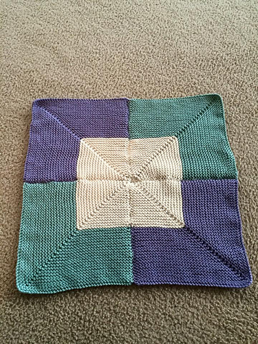 Mitered Squares Baby Blanket photo 2