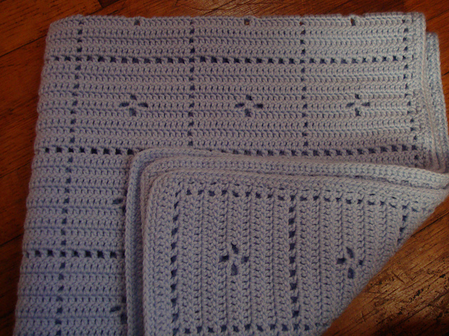 peter rabbit knitted blanket