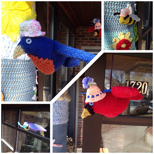 Ravelry jma's Flower Garden Yarn Bomb