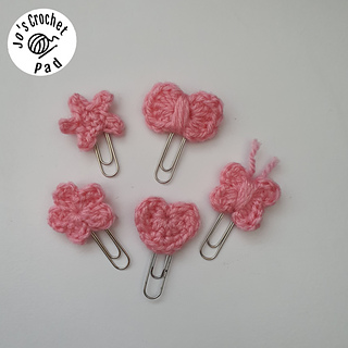 Ravelry: Paperclip Toppers | Bookmarks pattern by Jo Jones