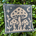Midnight Mushrooms Tapestry pattern 
