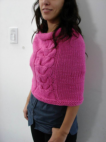 Ravelry: Two Birds Poncho / cowl pattern by Gabriela