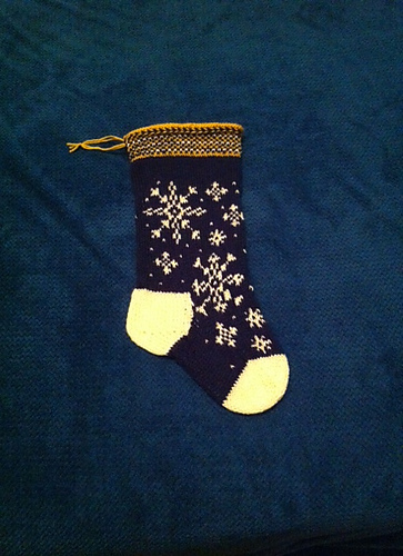 Snowflakes Xmas Stocking photo 4