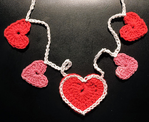 String of Hearts - Valentine Heart Garland