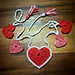 String of Hearts - Valentine Heart Garland pattern