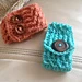 Crossover Button Cuff pattern 