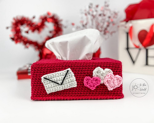 Valentins Tissue Box Cover og Postkasse - Jo Edwards