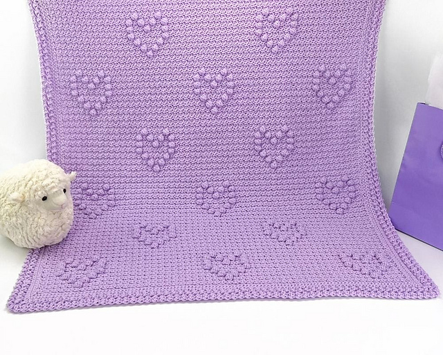 Ravelry Bundles of Love Baby Blanket pattern by Jo Edwards