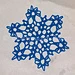Turquoise Snowflake pattern 