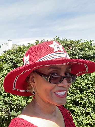 Red, White, and Blue Hat with Stars photo 1