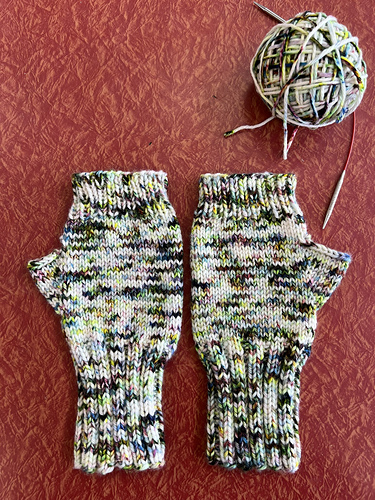 Basic Rib Fingerless Gloves