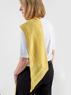 Grass and Stone, knit in Shibui Knits Pebble & Reed, shown in Canary