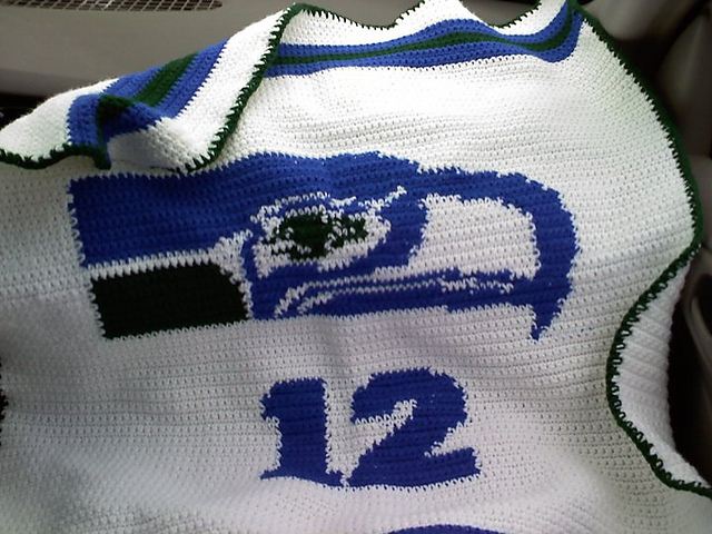 seattle seahawks baby blanket