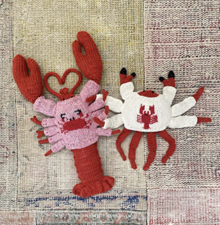 Sweater and crab patterns separate