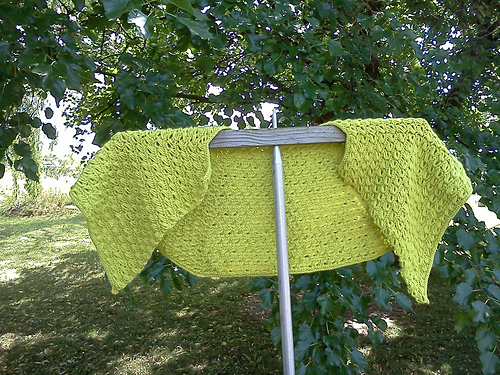 Strikket Broomstick-lace-sjal - Karlie Robinson