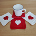 Hearts Coaster Set pattern