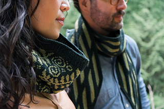 Shown with companion pattern Ferntarsia by Seth Richardson Knits, modeled by Seth Richardson