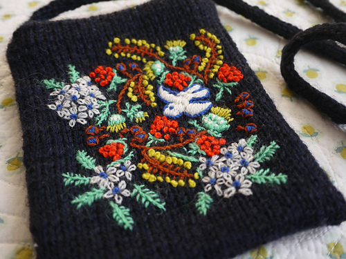 embroidery pocket purse 다른 모습 1