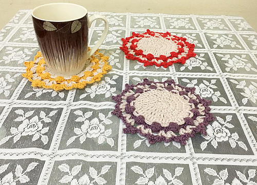 Colourful Bobbles Coaster