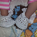 Thread Crochet Booties for reborn or preemie photo 3
