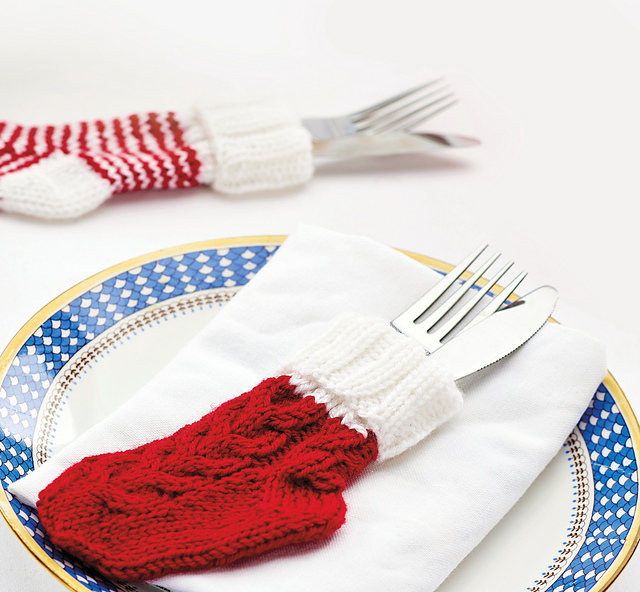 Ravelry Cutlery Holders pattern by Kelly Menzies