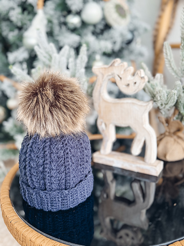 Snowy Wheat Stitch™ Puff Crochet Hat photo 4