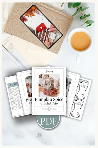 Wheat Stitch™ Pumpkin Spice Crochet Trio 다른 모습 2
