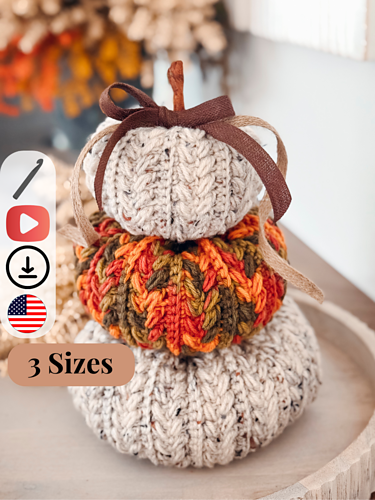 Wheat Stitch™ Pumpkin Spice Crochet Trio 다른 모습 3