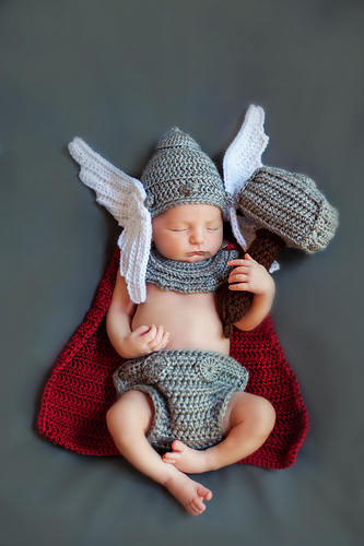 Newborn God of Thunder Outfit Thor photo 3