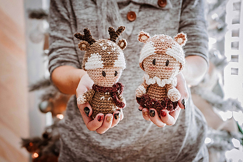 Nydelig Amigurumi Reinsdyr - Briana K Designs