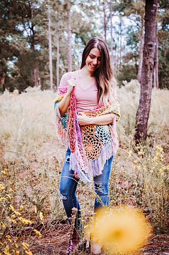 Stash Buster Motif Shawl photo 9